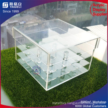 Wholesale Customized Hot Sale Clear Acrylic Flower Box with Lid